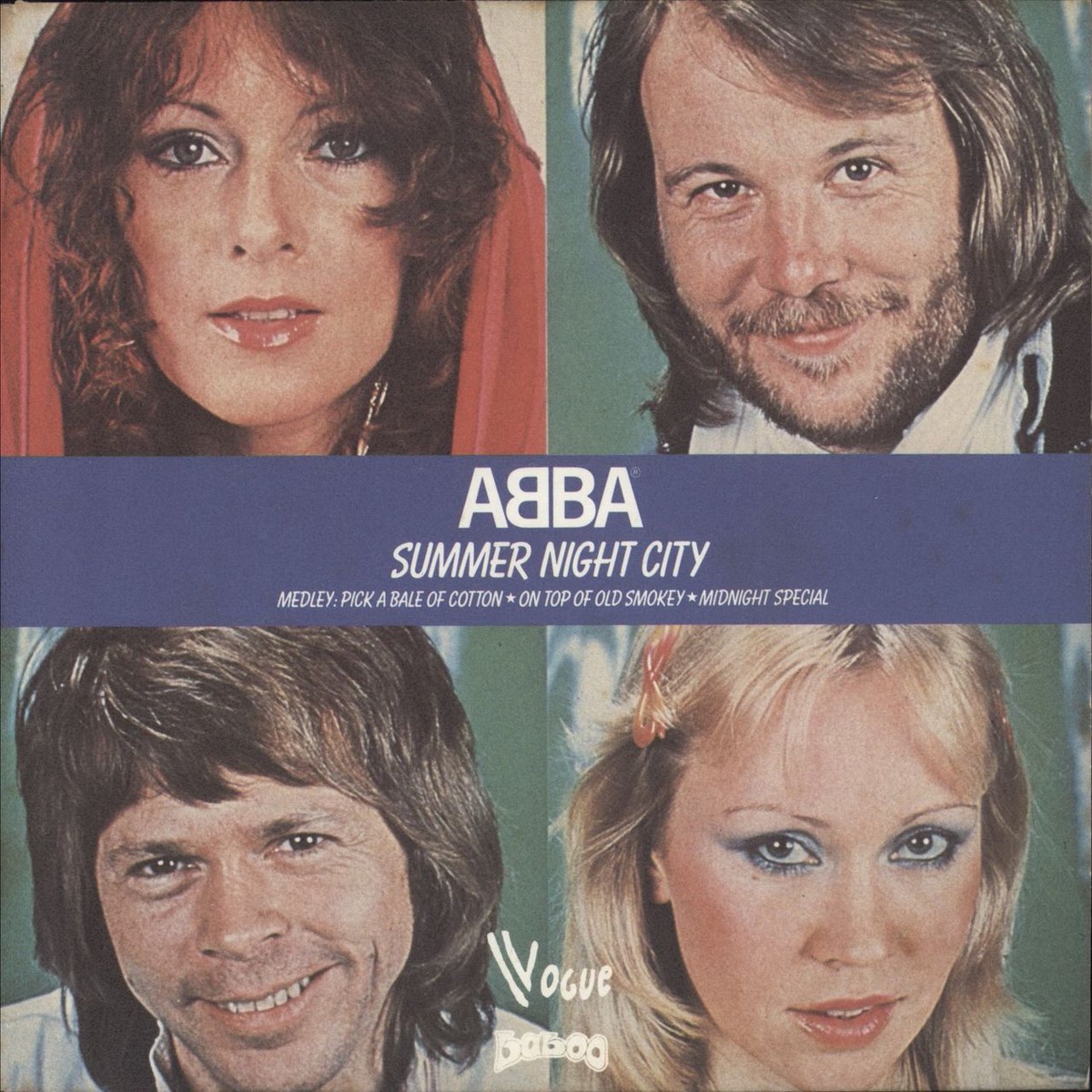 Abba Summer Night City - EX French 7 vinyl