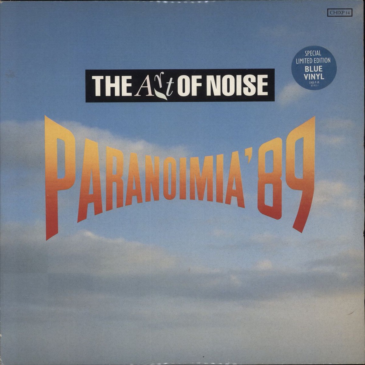 Art Of Noise Paranoimia – Blue Vinyl UK 12 vinyl