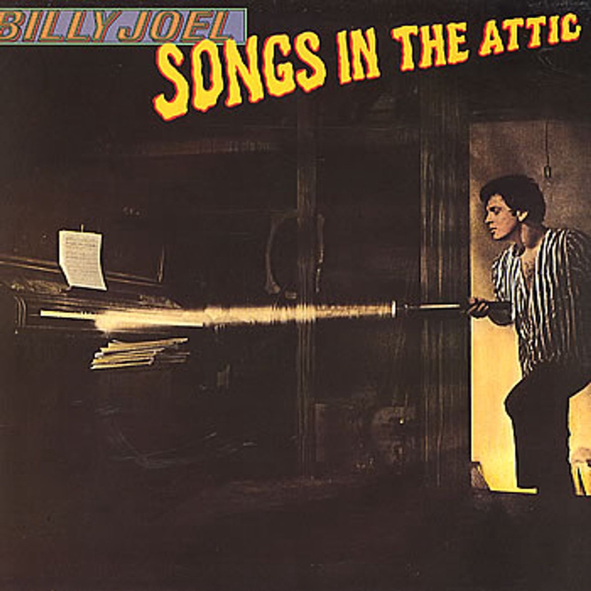 Billy Joel Songs In The Attic – Gold Promo Stamp UK Vinyl LP