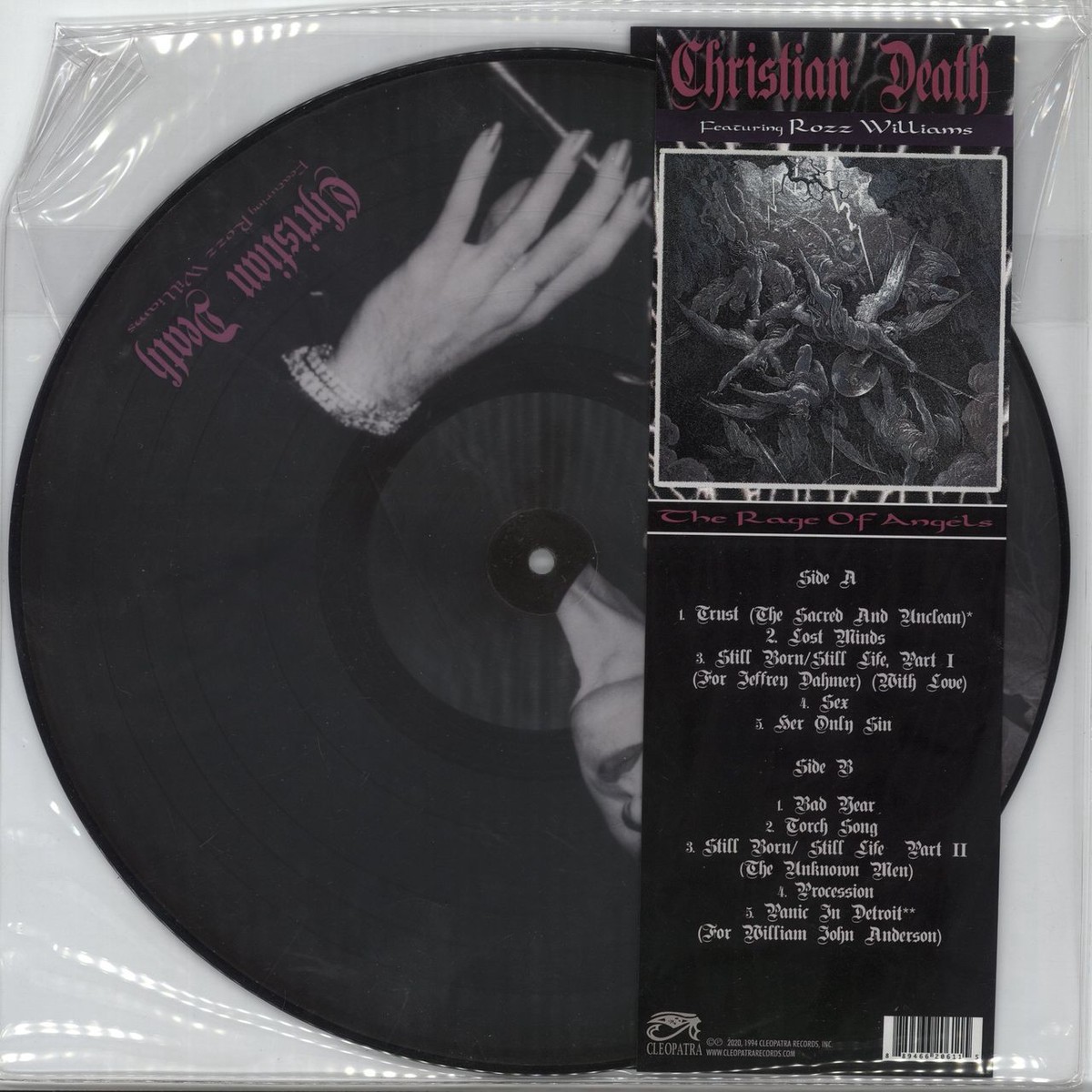 Christian Death The Rage Of Angels US 12 picture disc
