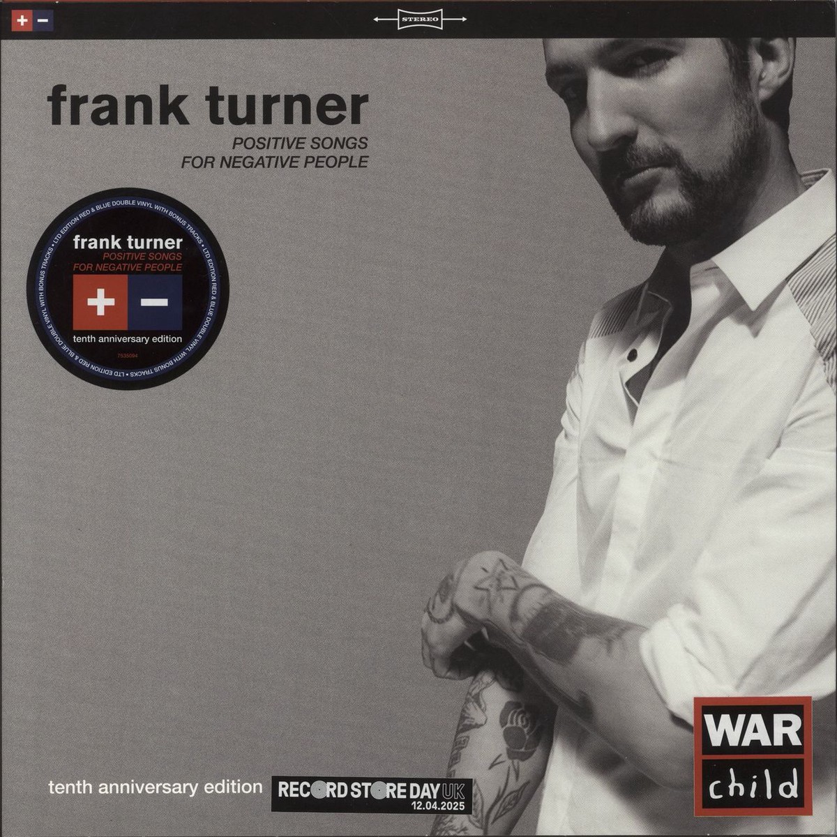 Frank Turner Positive Songs For Negative People – RSD 2025 – Red Blue Vinyl UK 2-LP vinyl set