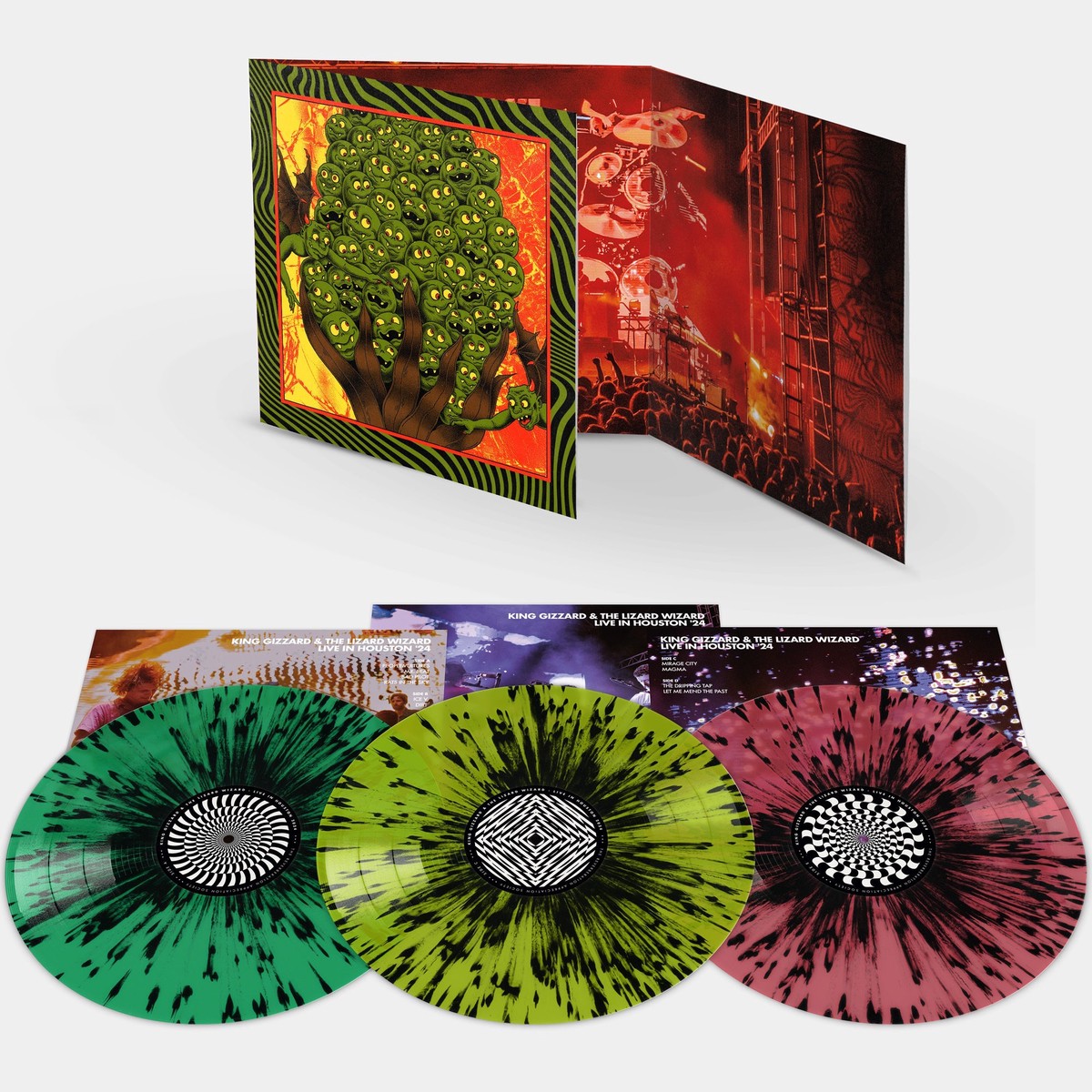 KING GIZZARD THE LIZARD WIZARD LIVE IN HOUSTON 24 3LP (Triple Gatefold Splatter Vinyl)