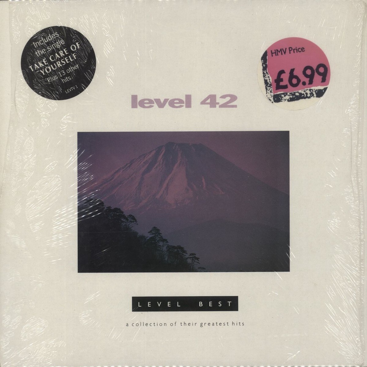 Level 42 Level Best - Hype Sticker - shrink Dutch Vinyl LP