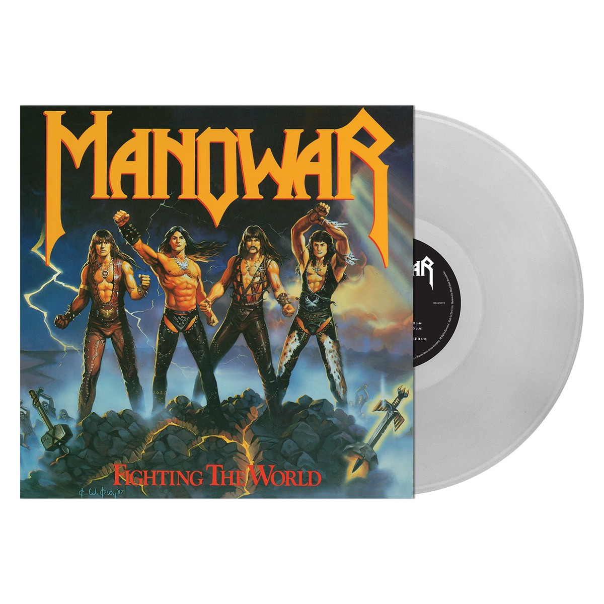 MANOWAR FIGHTING THE WORLD CLEAR LP