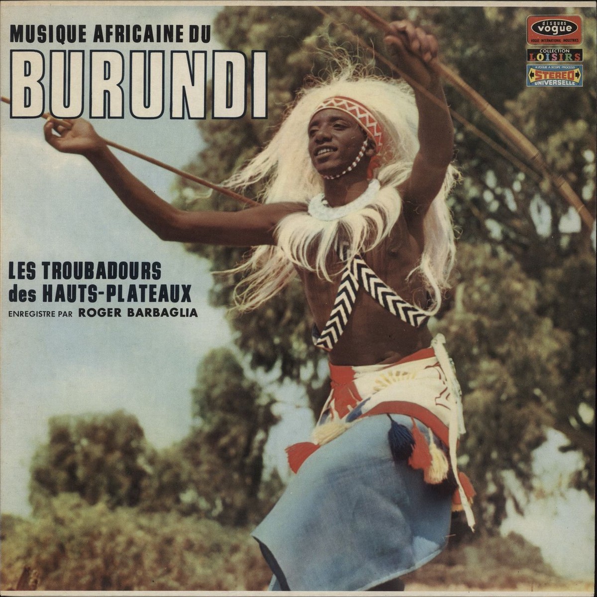 Roger Barbaglia Musique Africaine Du Burundi Les Troubadours Des Hauts-Plateaux French Vinyl LP
