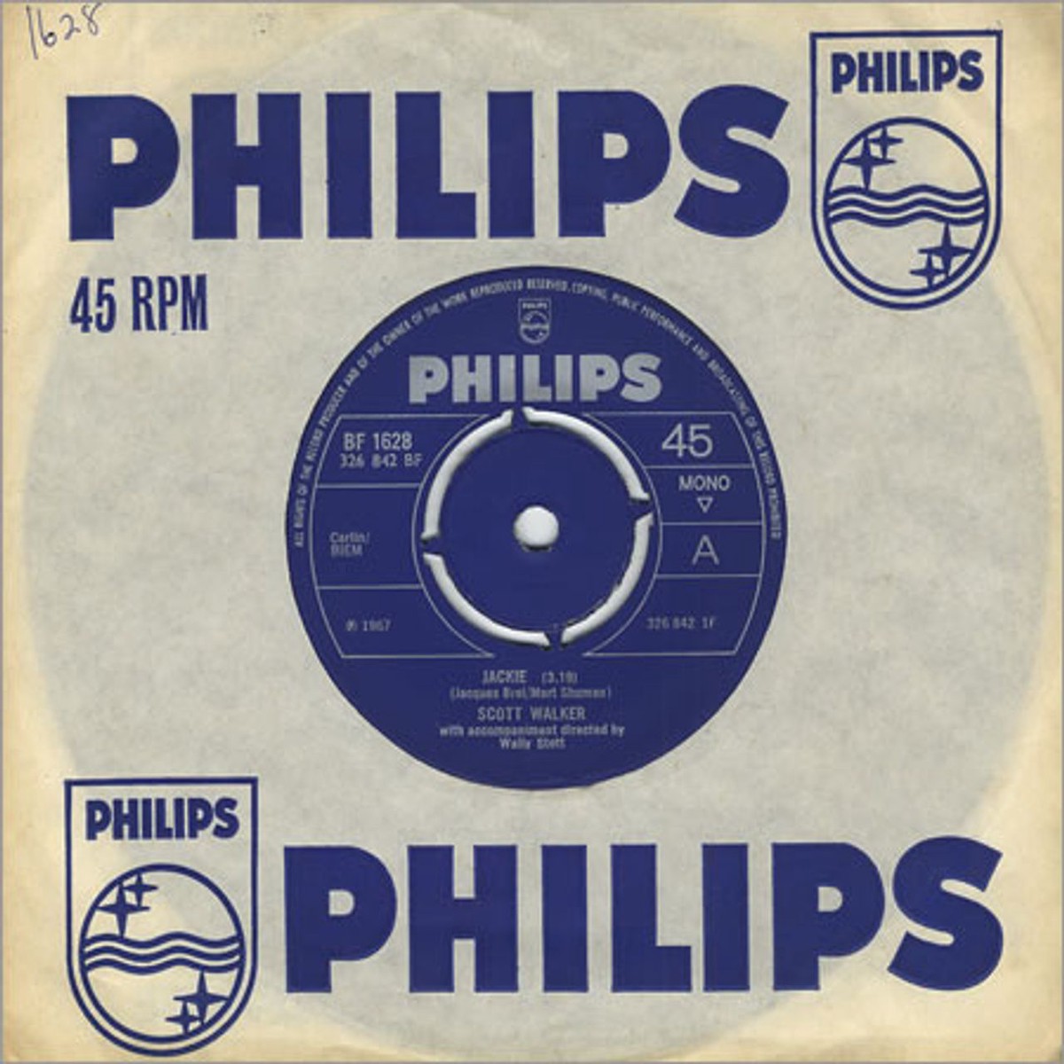 Scott Walker Jackie - 4pr UK 7 vinyl