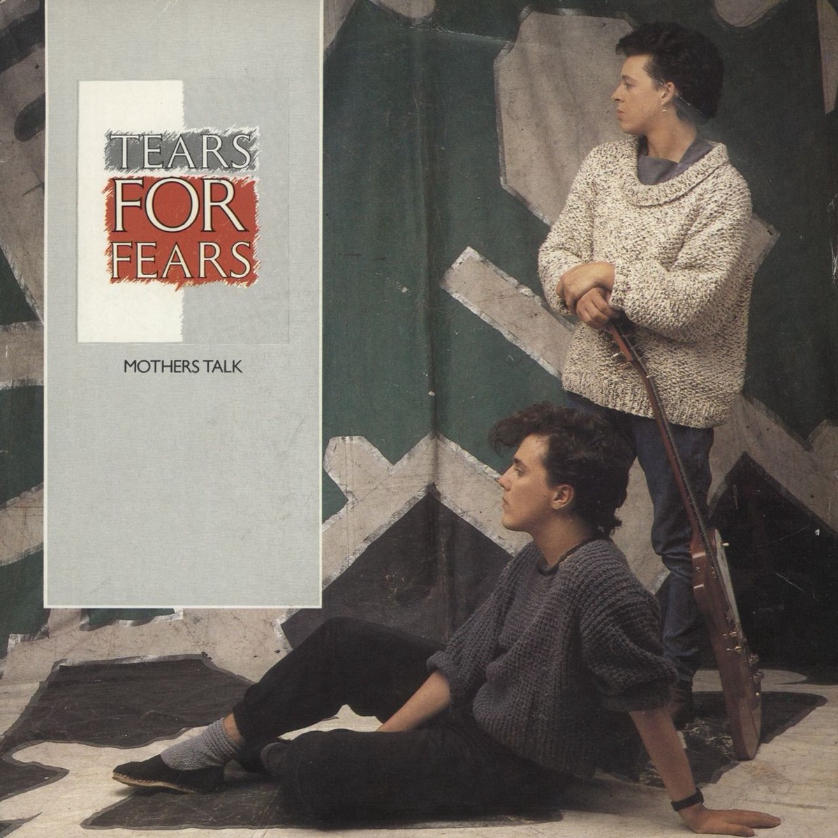 Tears For Fears Mothers Talk – Solid Paper labels UK 7 vinyl