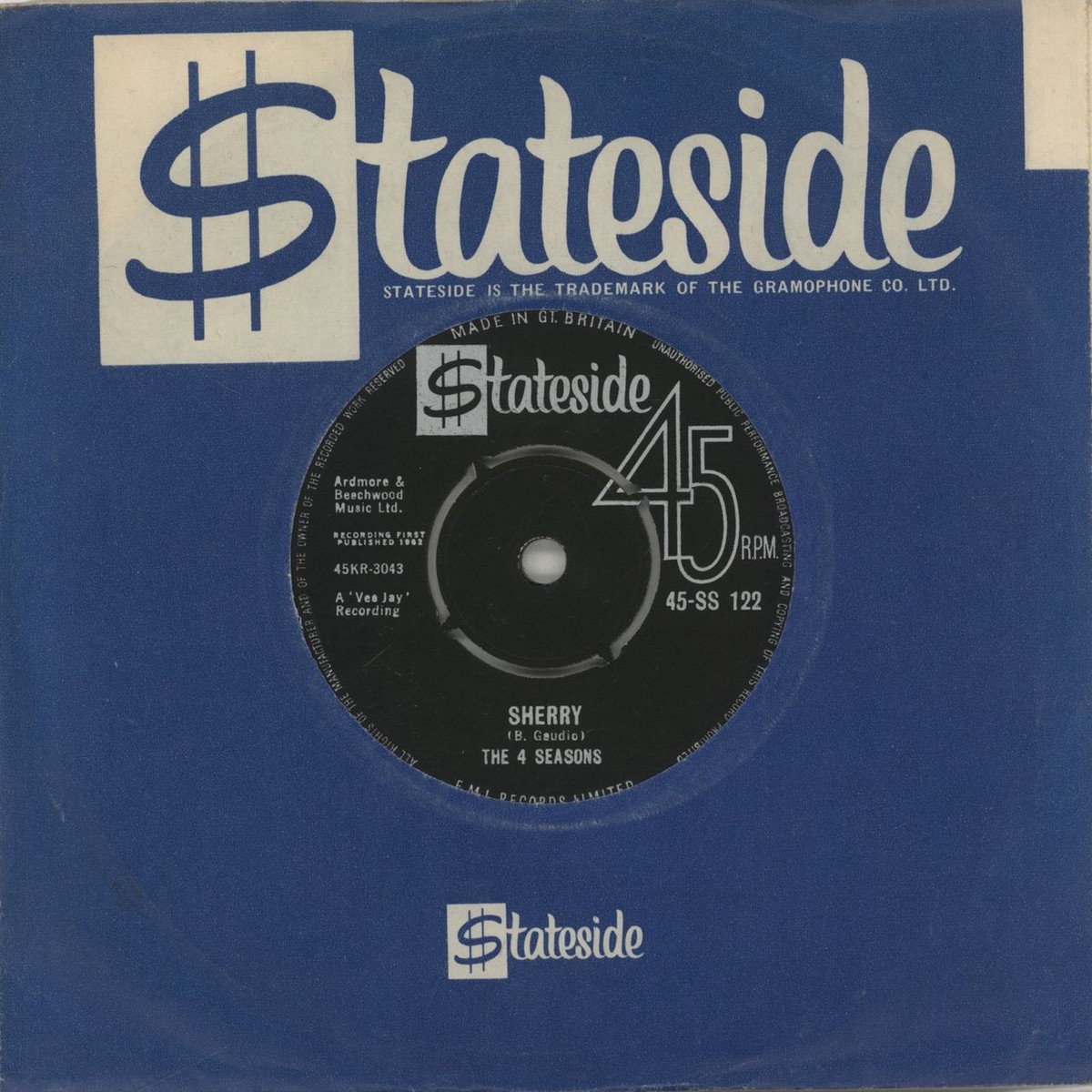 The Four Seasons Sherry – 1st UK 7 vinyl