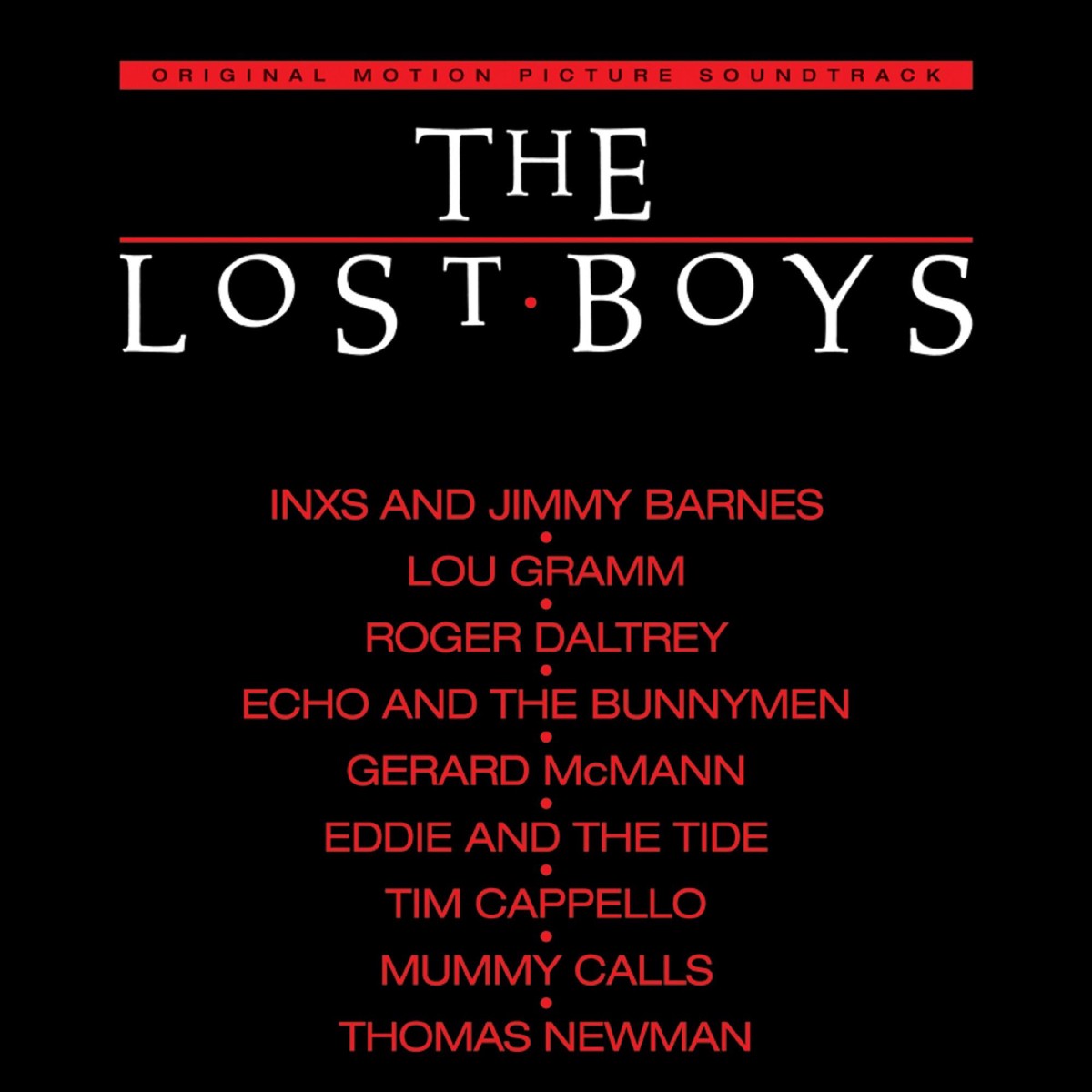 THE LOST BOYS SOUNDTRACK LP (Halloween Edition Clear Red Vinyl)