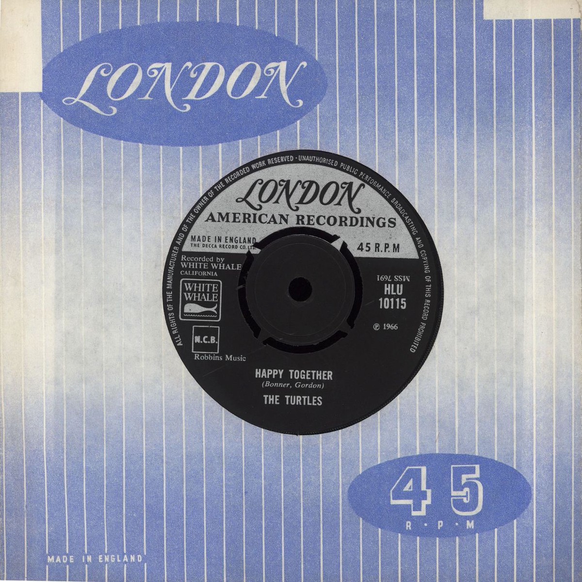 The Turtles Happy Together UK 7 vinyl