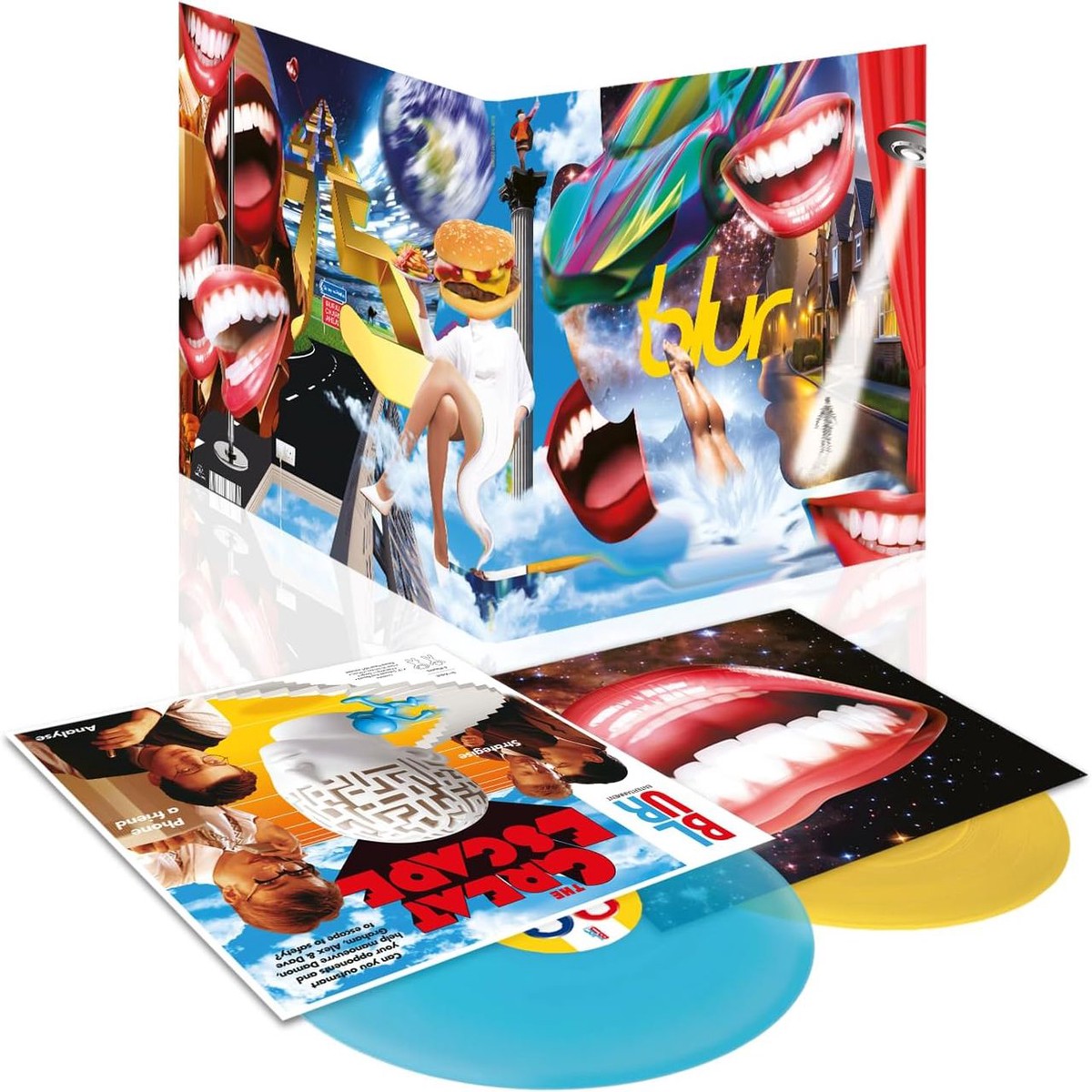 Blur The Great Escape - 30th Anniversary - Yellow Turquoise Vinyl - Sealed UK 2-LP vinyl set