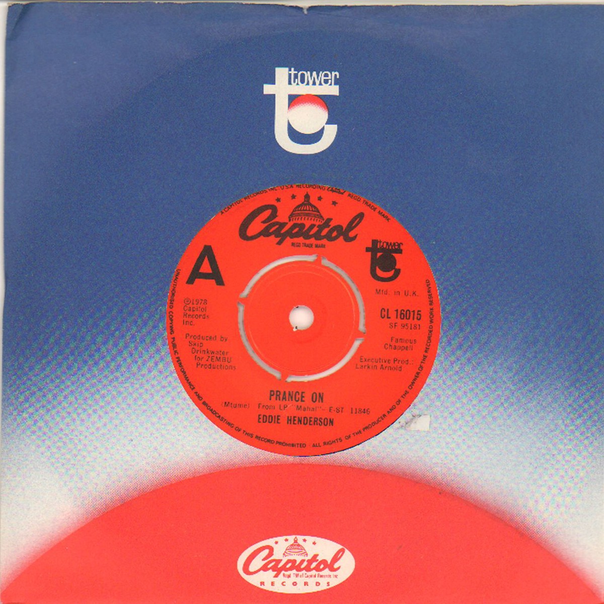 Eddie Henderson Prance On UK 7 vinyl