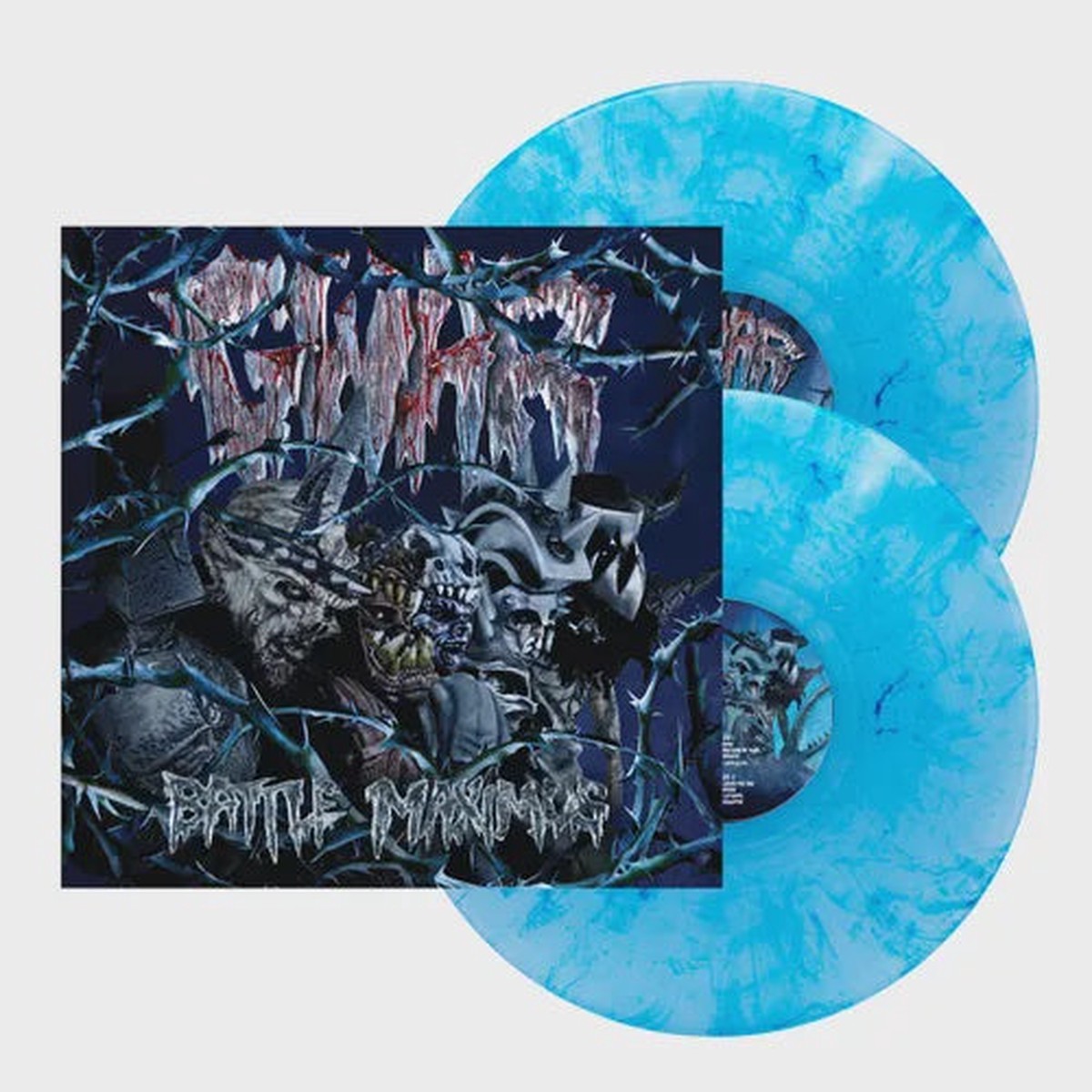 GWAR BATTLE MAXIMUS 2LP (10th Anniversary Crystal Blue wDark Blue Swirl Vinyl)