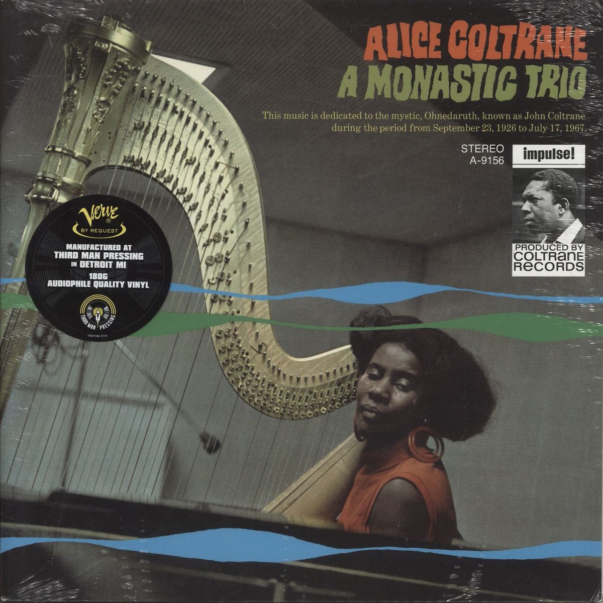 Alice Coltrane A Monastic Trio – 180gm – Sealed US Vinyl LP