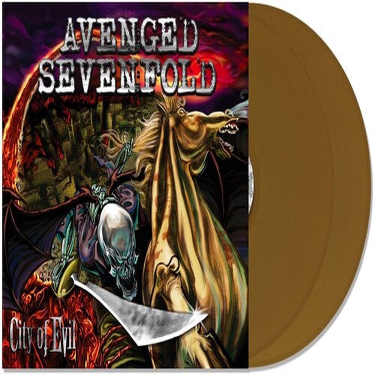AVENGED SEVENFOLD CITY OF EVIL 2LP (Gold Vinyl)