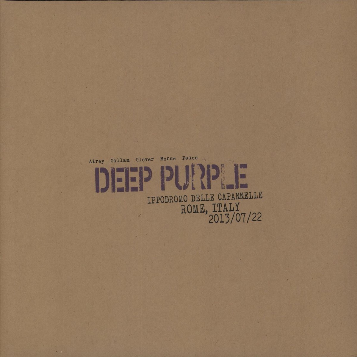 Deep Purple Live In Rome 2013 – Coloured Vinyl UK 3-LP vinyl set