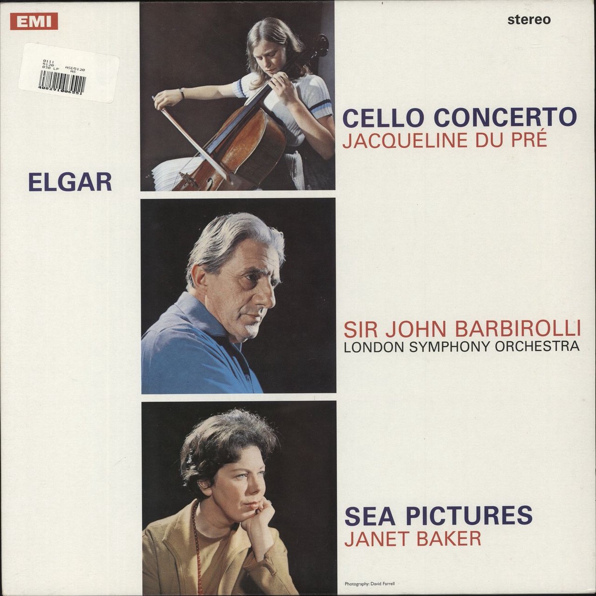 Edward Elgar Cello Concerto Sea Pictures – 180 Gram Vinyl UK Vinyl LP