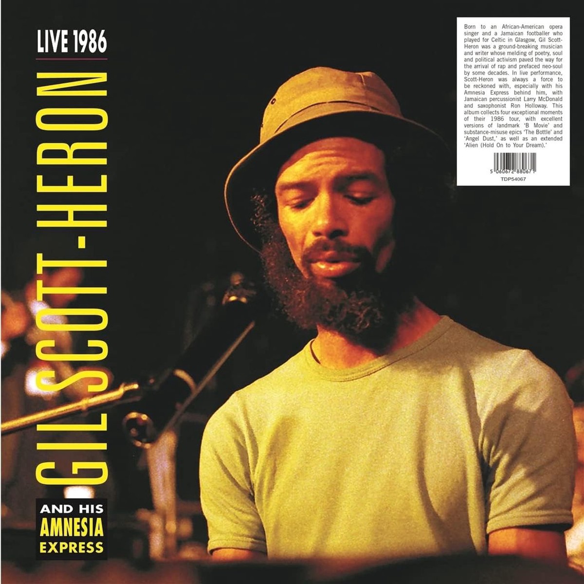 Gil Scott-Heron Live 1986 - Transparent White Vinyl - Sealed UK Vinyl LP