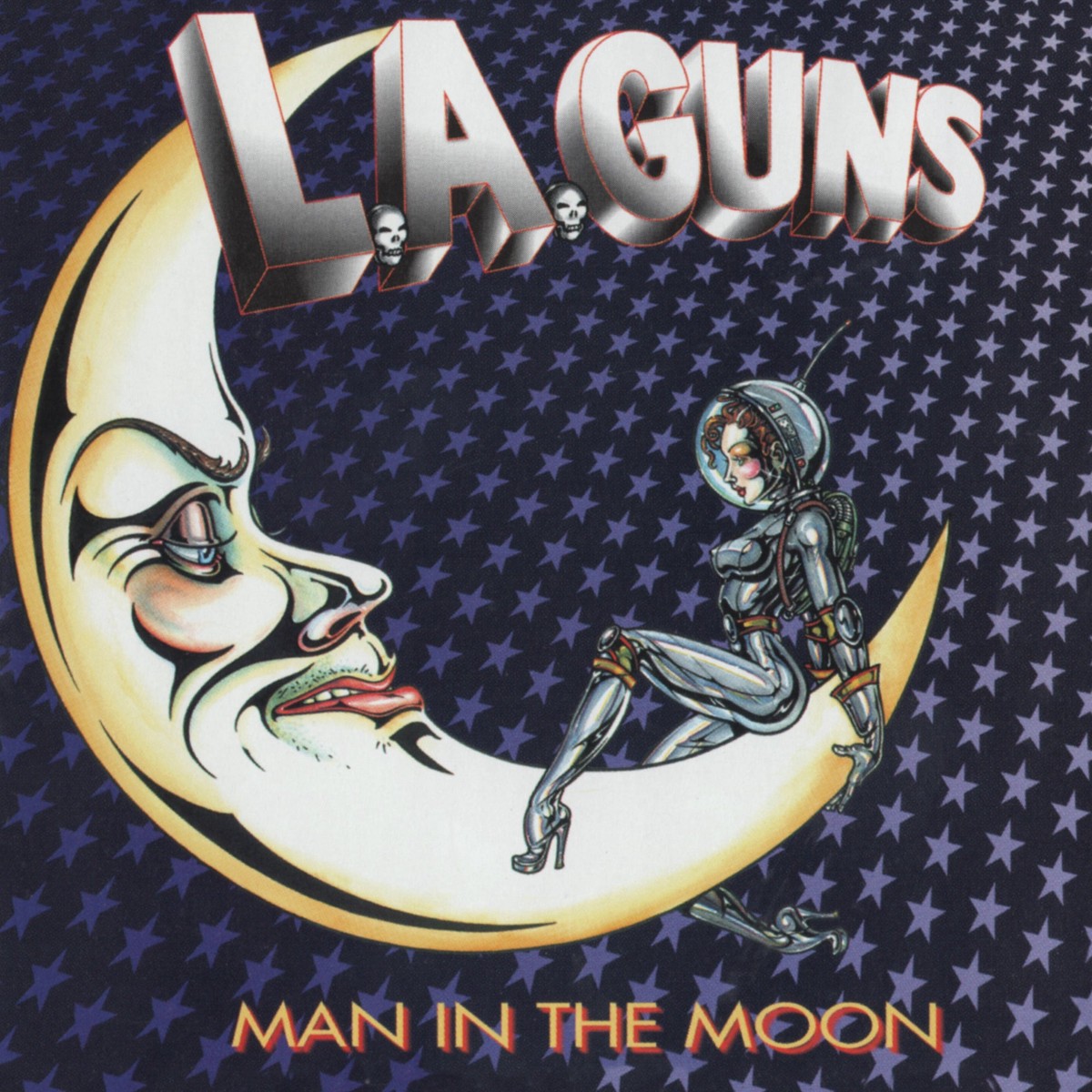 LA GUNS MAN IN THE MOON LP (25th Anniversary Solar Flare Hand Poured Effect Vinyl)