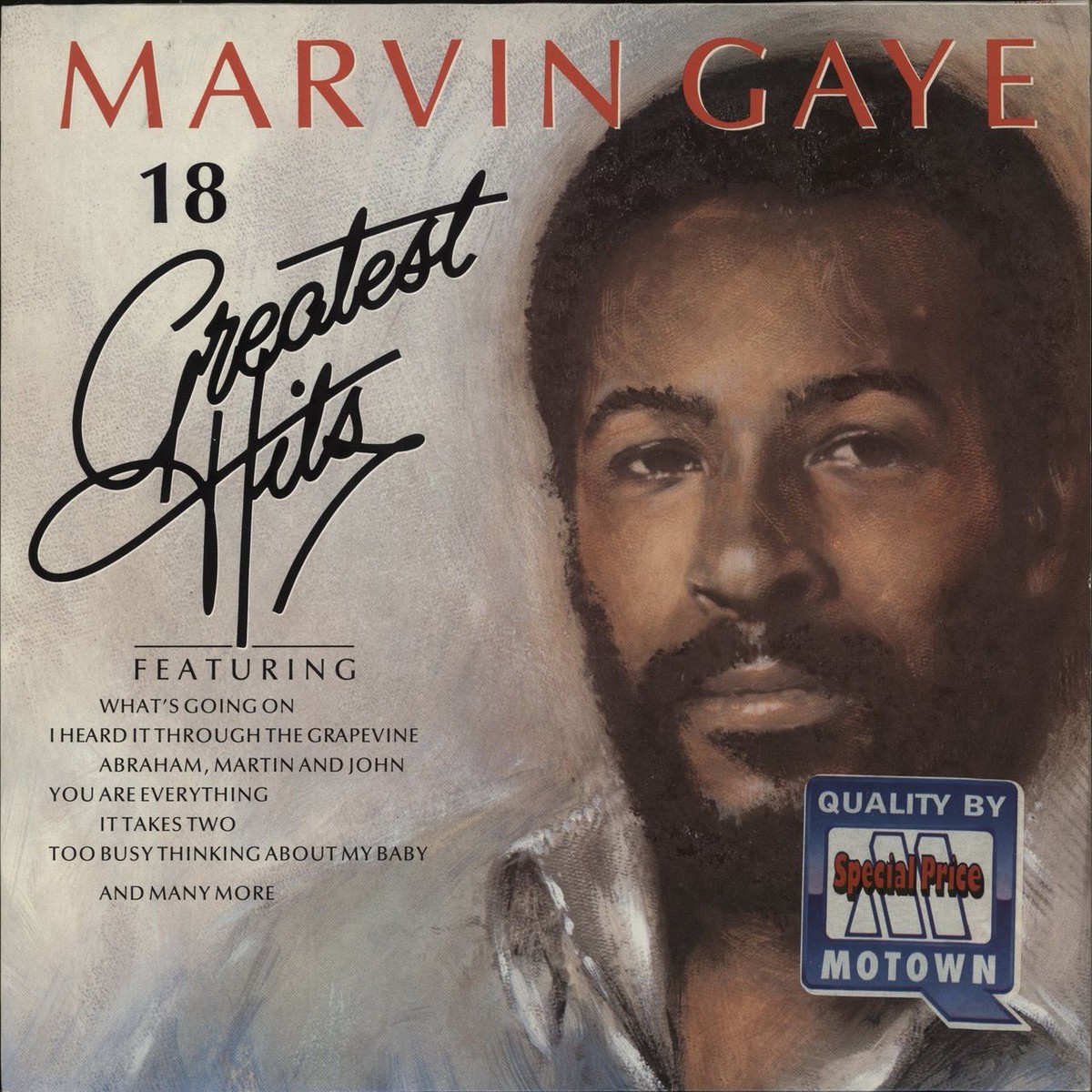 Marvin Gaye 18 Greatest Hits – Special Price Sticker German Vinyl LP