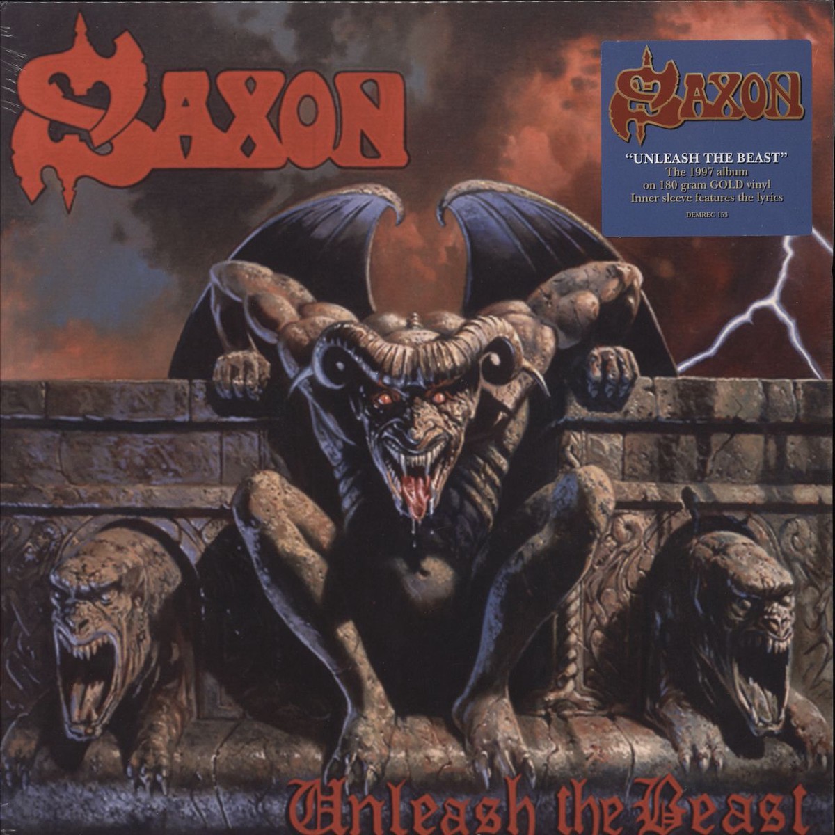 Saxon Unleash The Beast – Gold Vinyl UK Vinyl LP