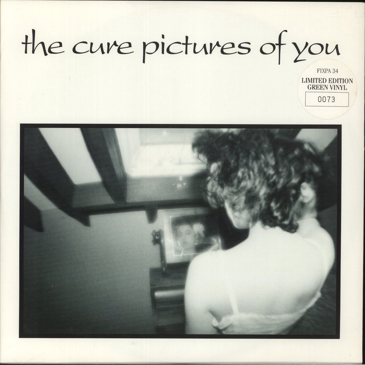 The Cure Pictures Of You – Green Vinyl Three Sleeve Stickers UK 12 vinyl