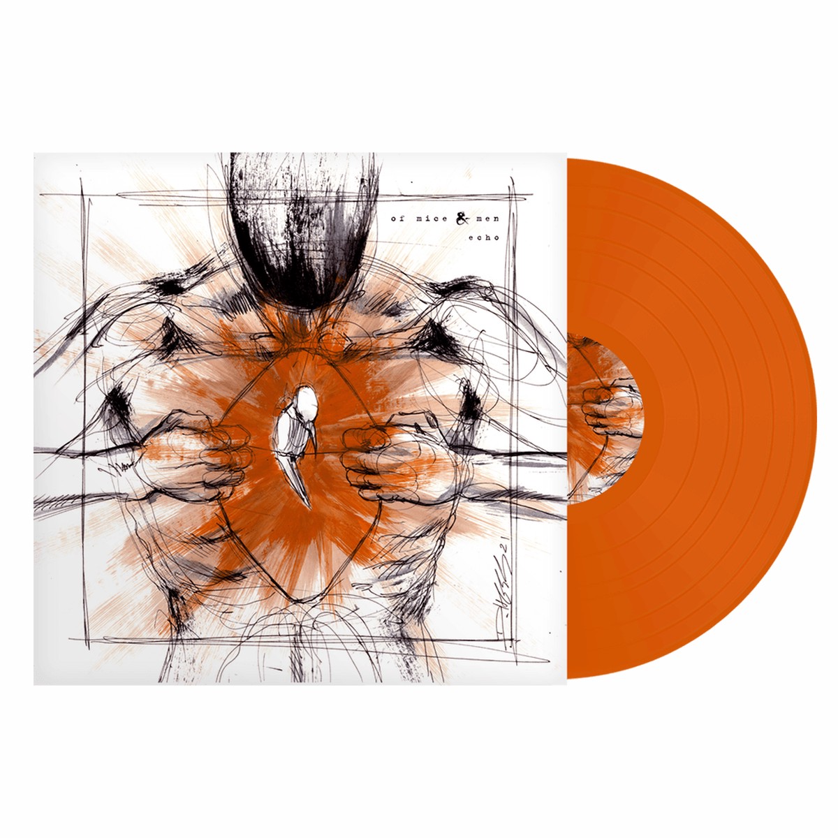 OF MICE MEN ECHO LIMITED-EDITION ORANGE CRUSH LP ONLY 100 MADE