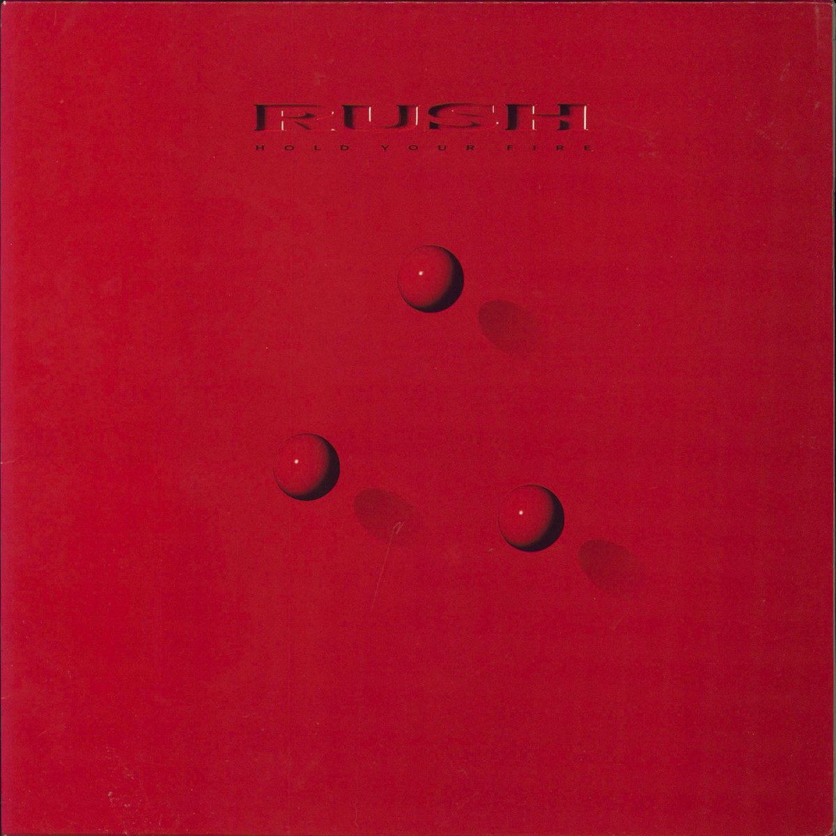 Rush Hold Your Fire – Gold Promo Stamped UK Vinyl LP