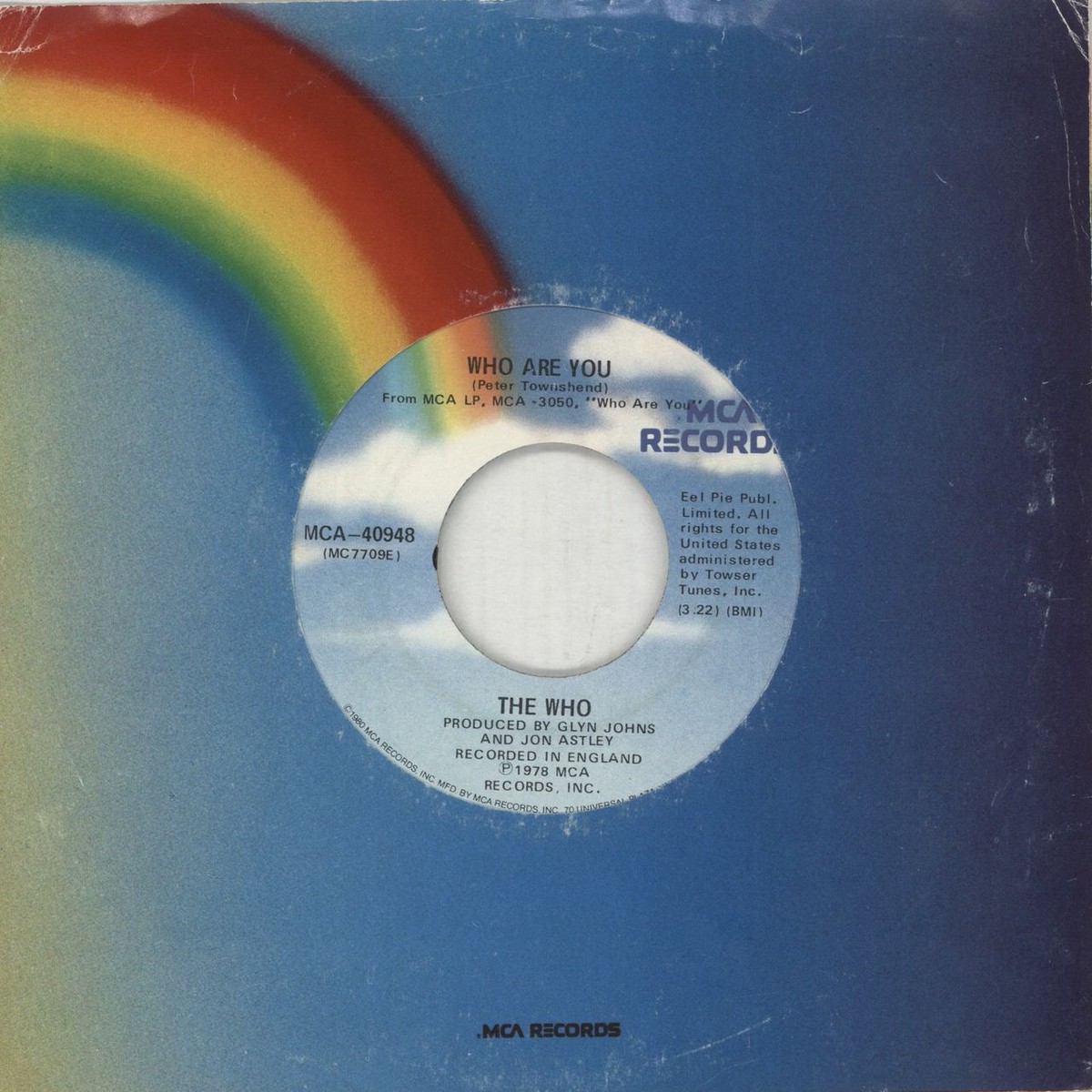 The Who Who Are You – Blue label US 7 vinyl