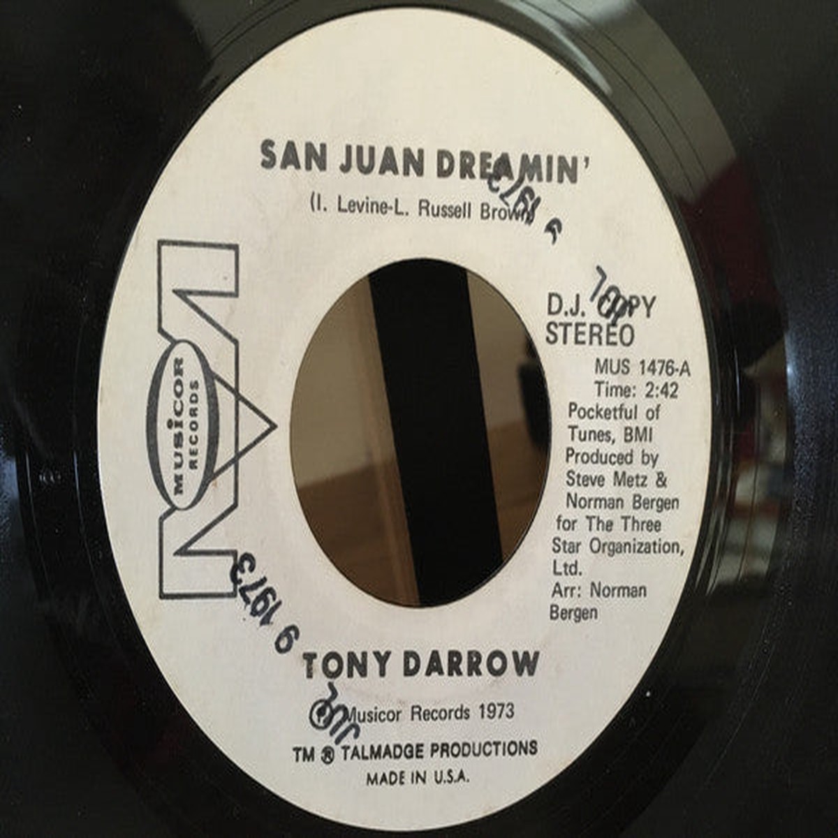 Tony Darrow San Juan Dreamin