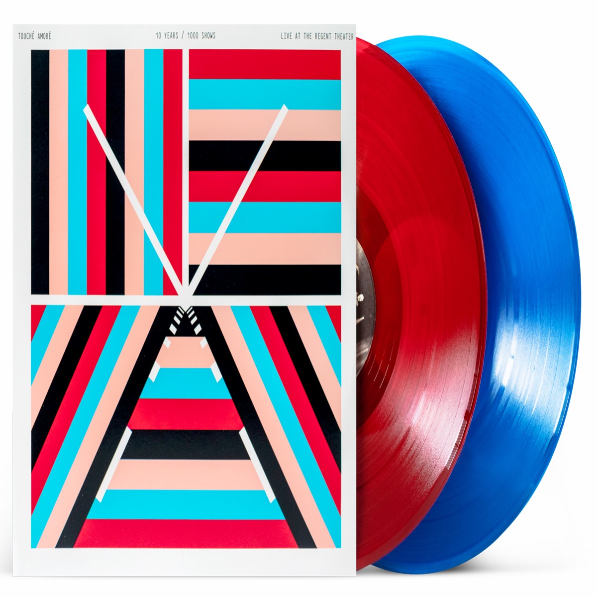 TOUCHE AMORE 10 YEARS 1000 SHOWS – LIVE AT THE REGENT THEATER 2LP (RedBlue Vinyl)