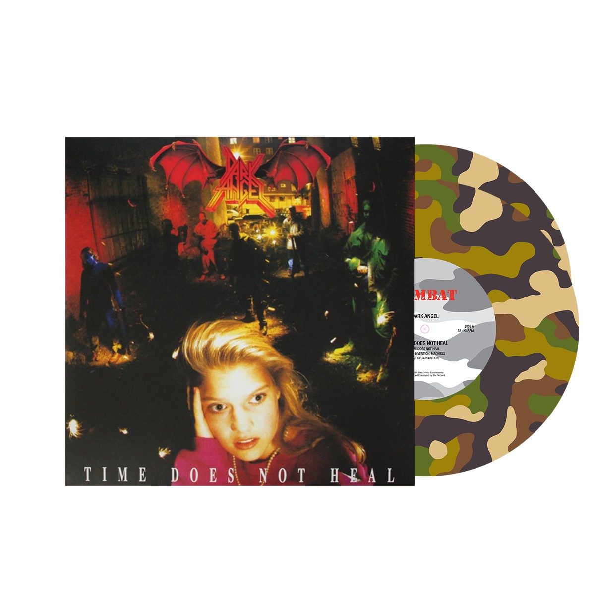 DARK ANGEL TIME DOES NOT HEAL LIMITED-EDITION COMBAT CAMO PICTURE DISC ONLY 200 MADE