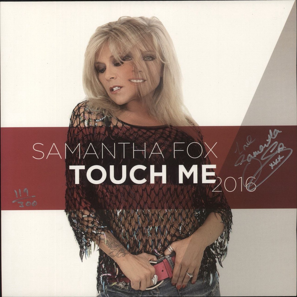Samantha Fox Touch Me 2016 – Autographed UK 12 vinyl