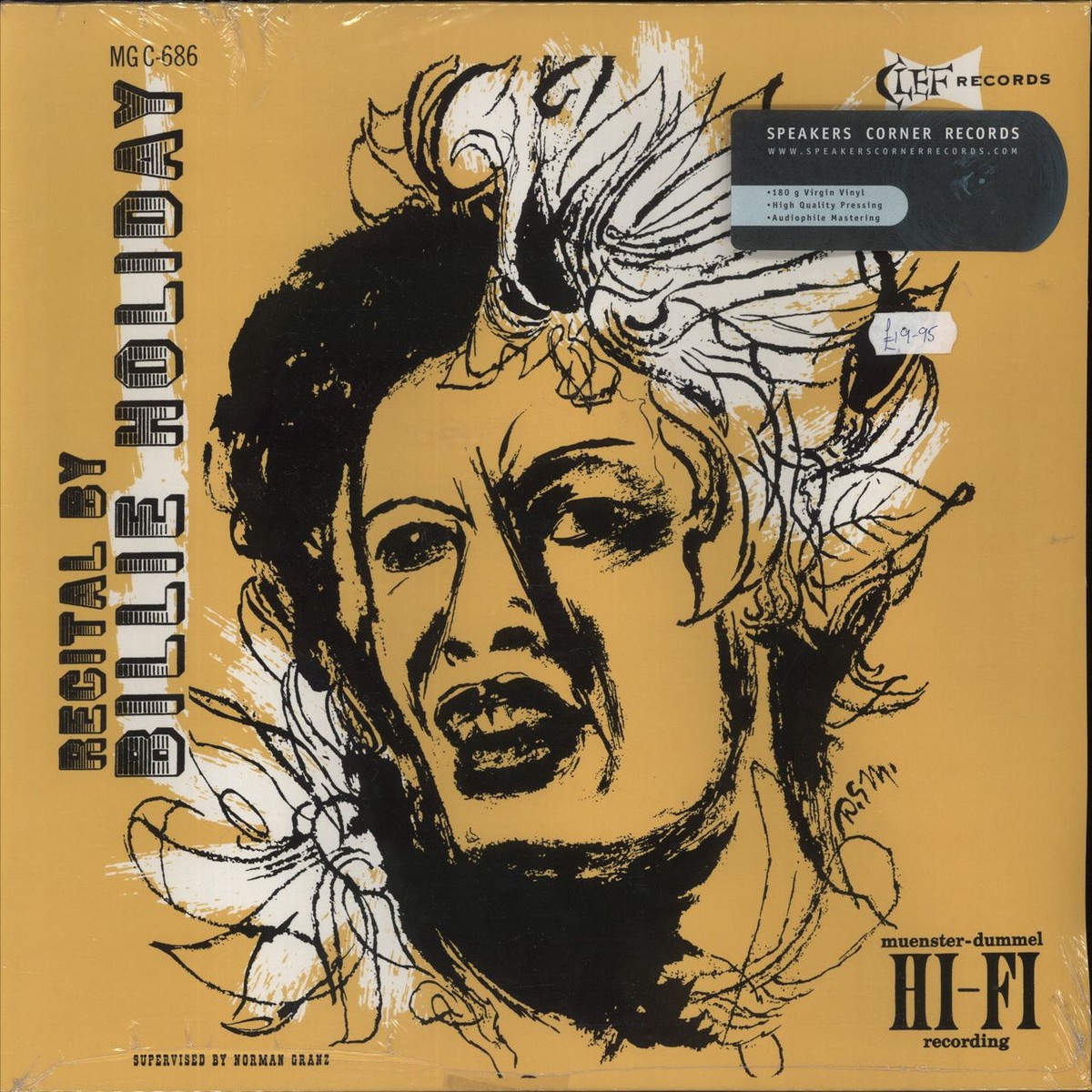 Billie Holiday Recital By Billie Holiday – 180gram – Sealed German Vinyl LP
