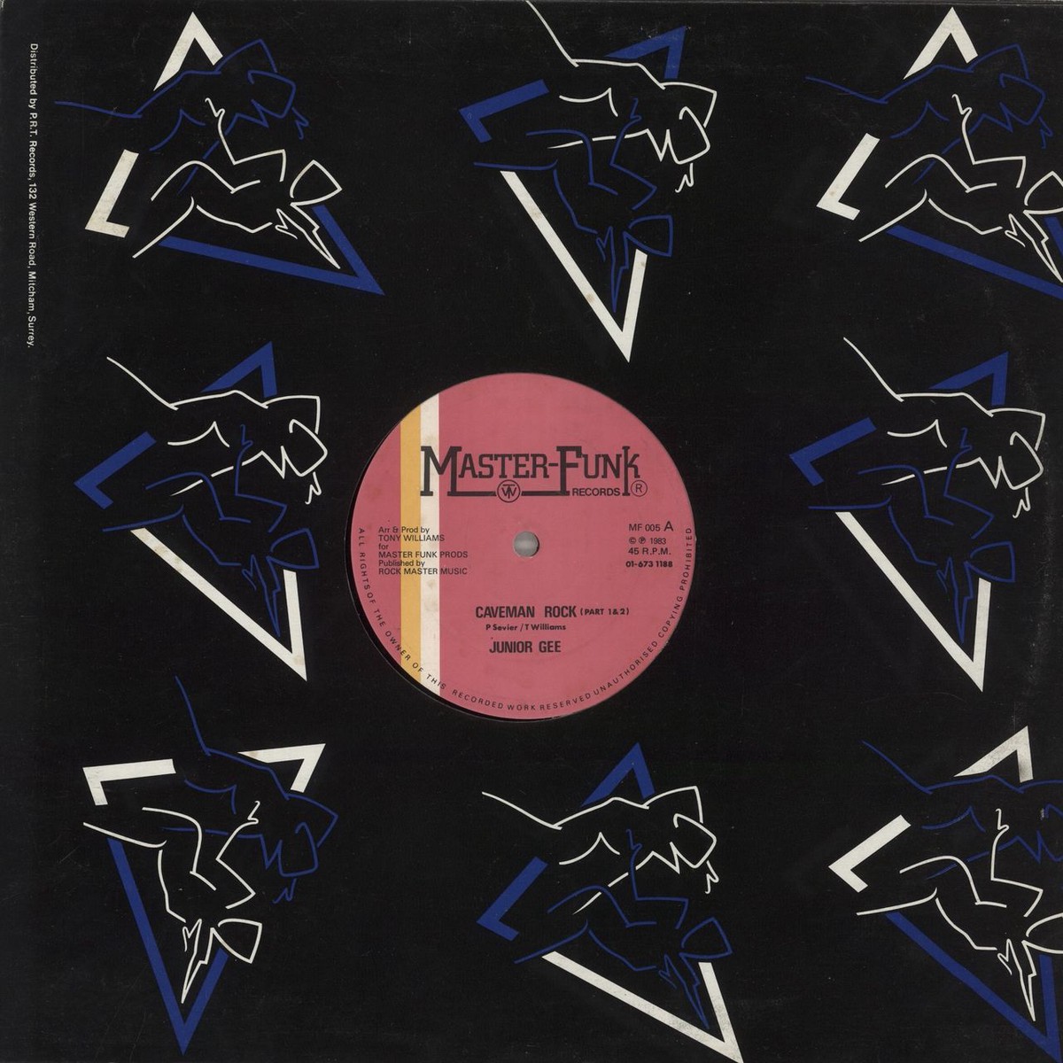 Junior Gee Caveman Rock Scratch The Rock UK 12 vinyl