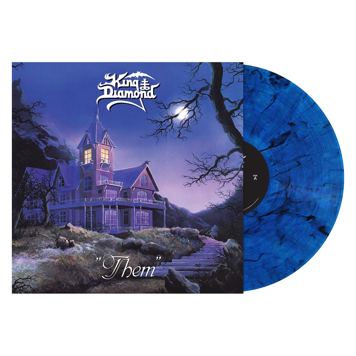 KING DIAMOND THEM LP (Blue w Black Marbled Smoke Vinyl)