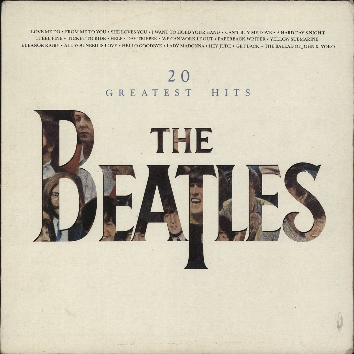 The Beatles 20 Greatest Hits Yugoslavian Vinyl LP