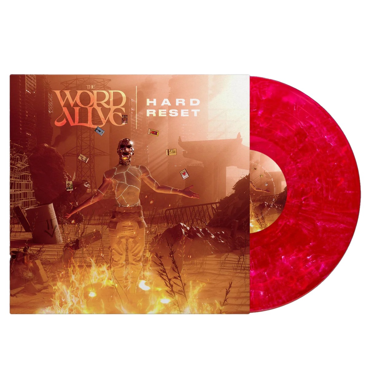 THE WORD ALIVE HARD RESET LP (Strawberry Haze Vinyl)