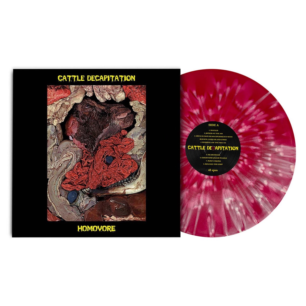 CATTLE DECAPITATION HOMOVORE LP (Limited Edition Only 300 Made Streptococci Splatter Vinyl)