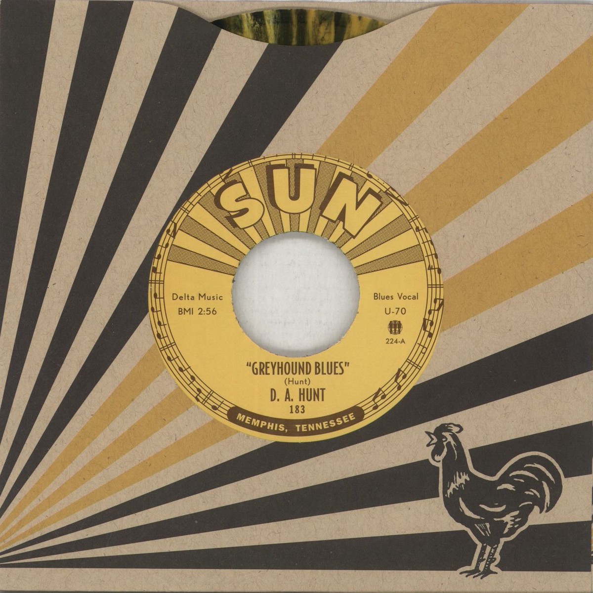 DA Hunt Greyhound Blues – Sun Ray Vinyl US 7 vinyl