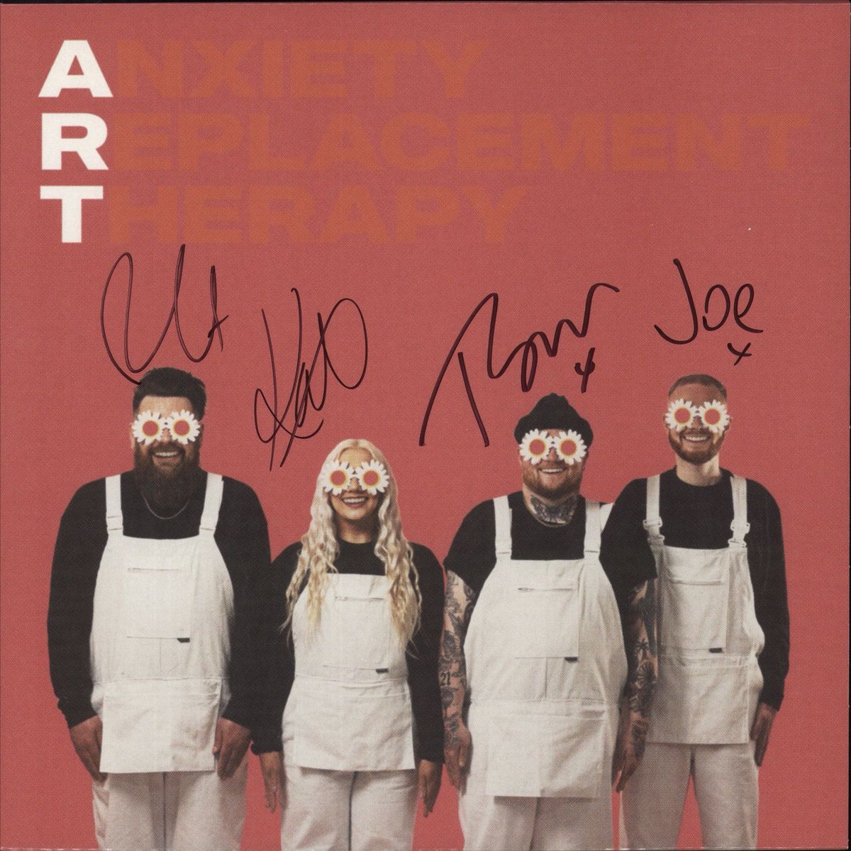 Lottery Winners Anxiety Replacement Therapy – Orange Vinyl – Autographed UK Vinyl LP