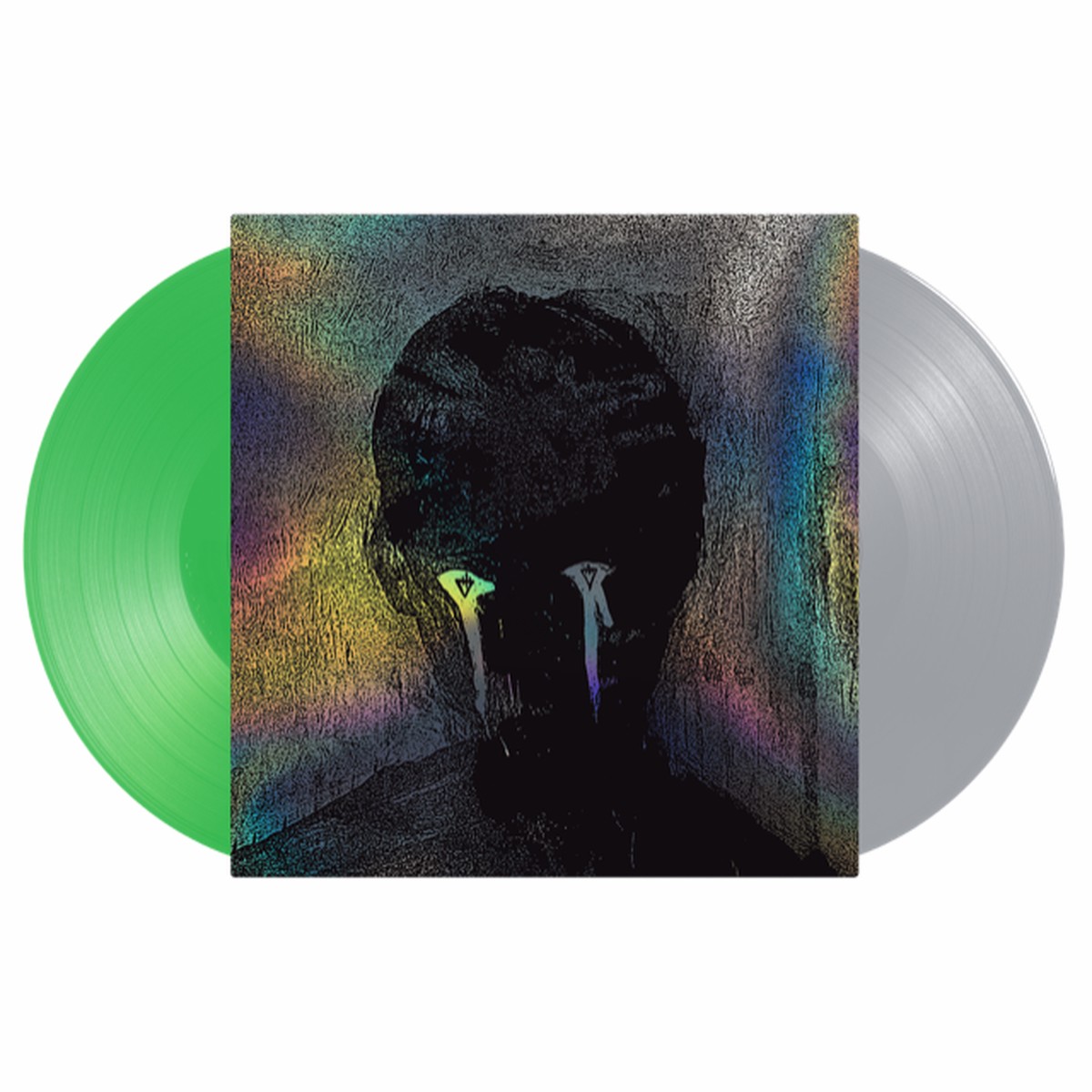 THE DEVIL WEARS PRADA COLOR DECAY DELUXE 2LP (Limited Edition Only 300 made Neon Green (AB) Silver (CD) Vinyl)
