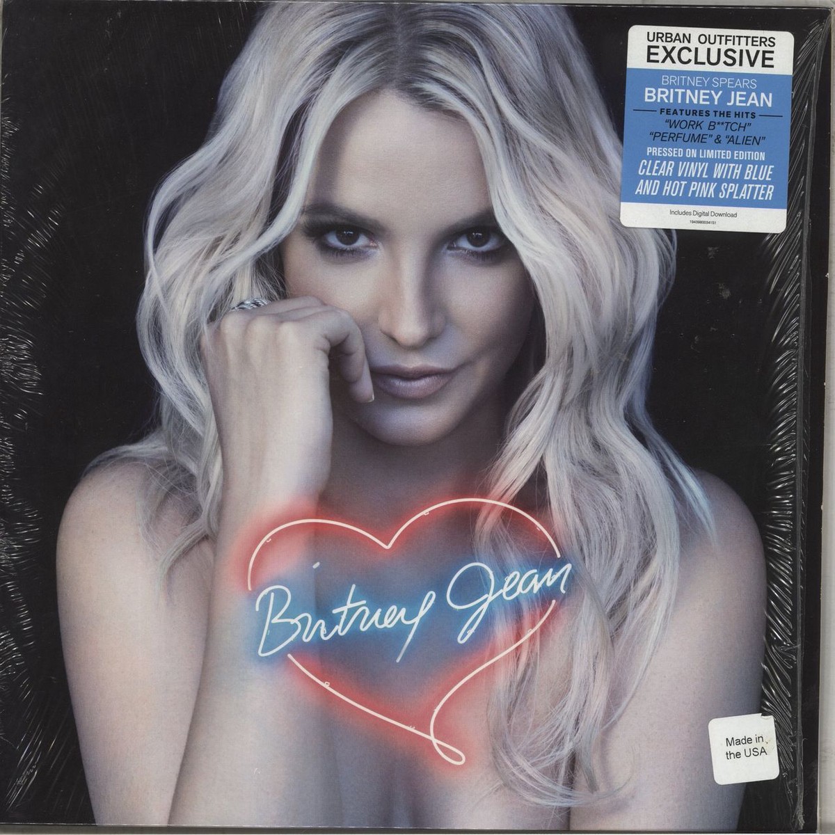 Britney Spears Britney Jean – Clear Blue Pink Vinyl US Vinyl LP