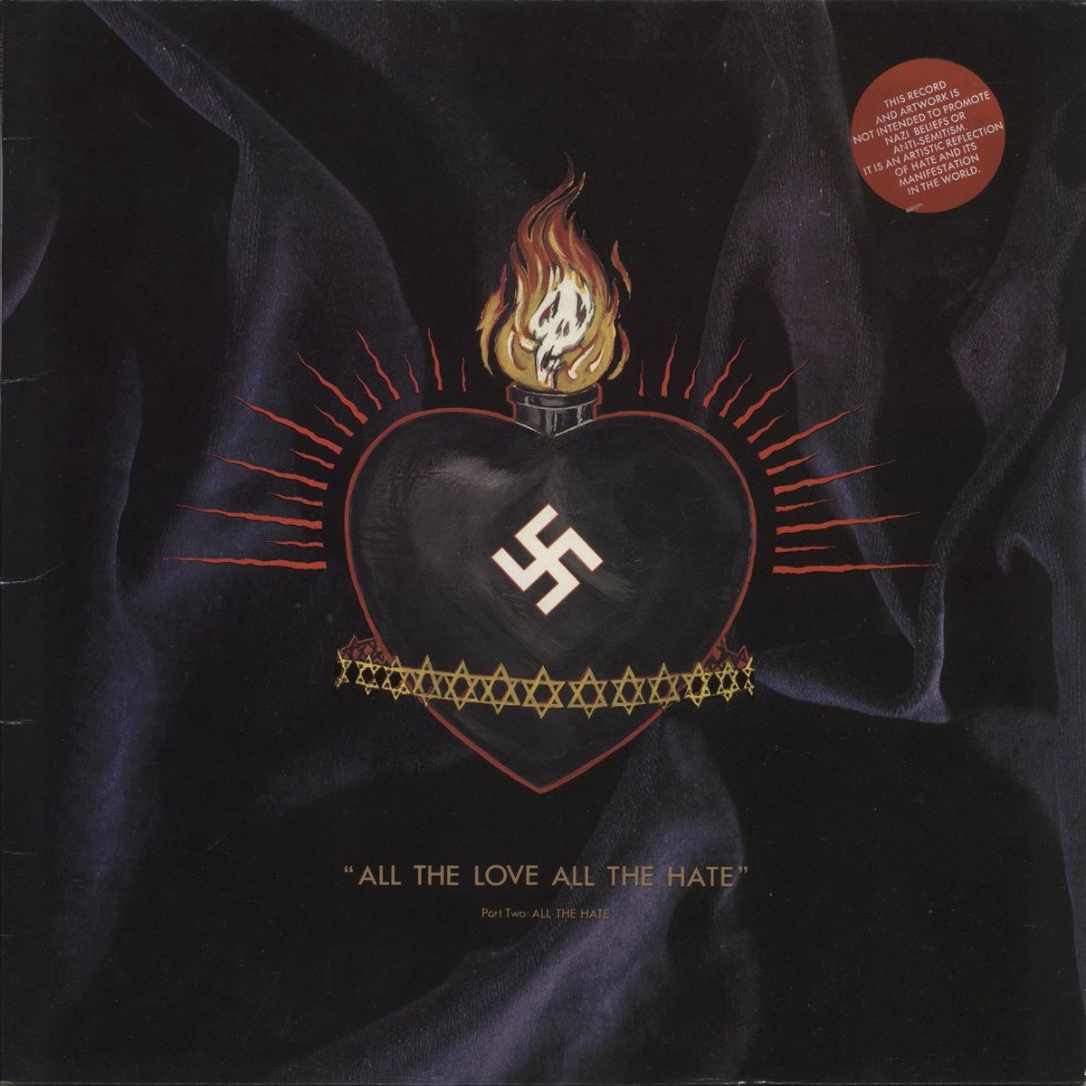 Christian Death All The Love All The Hate – Part Two All The Hate Sticker UK Vinyl LP