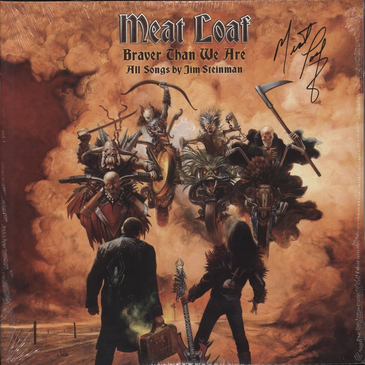 Meat Loaf Braver Than We Are – Autographed – Sealed US 2-LP vinyl set