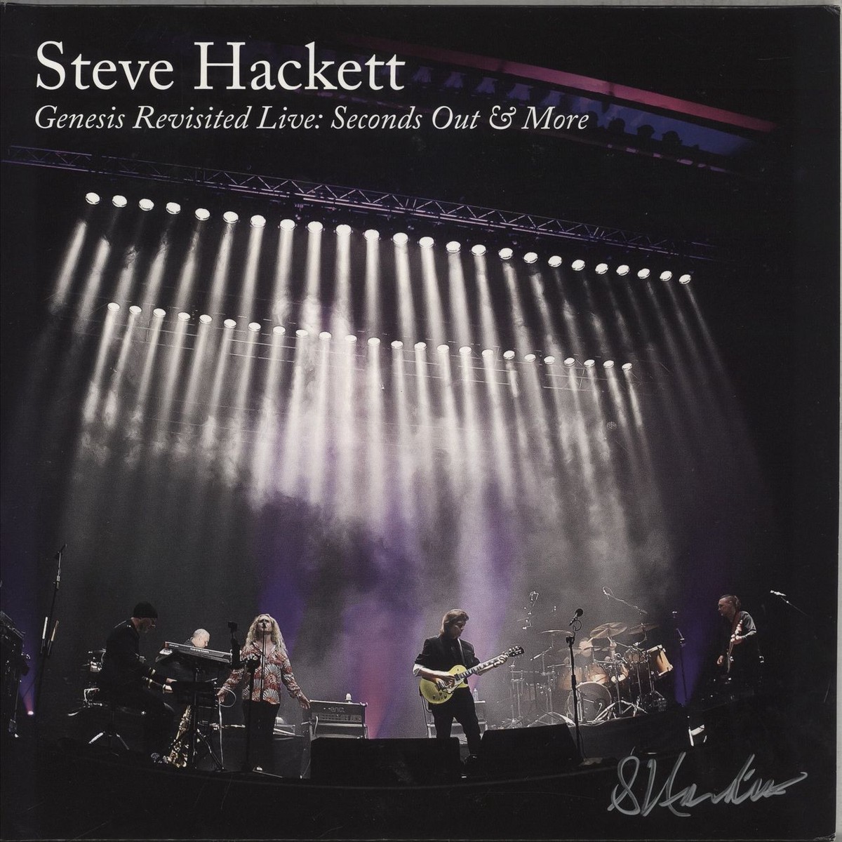 Steve Hackett Genesis Revisited Live Seconds Out More – 180 Gram Purple Vinyl CD Autographed UK 4-LP vinyl set