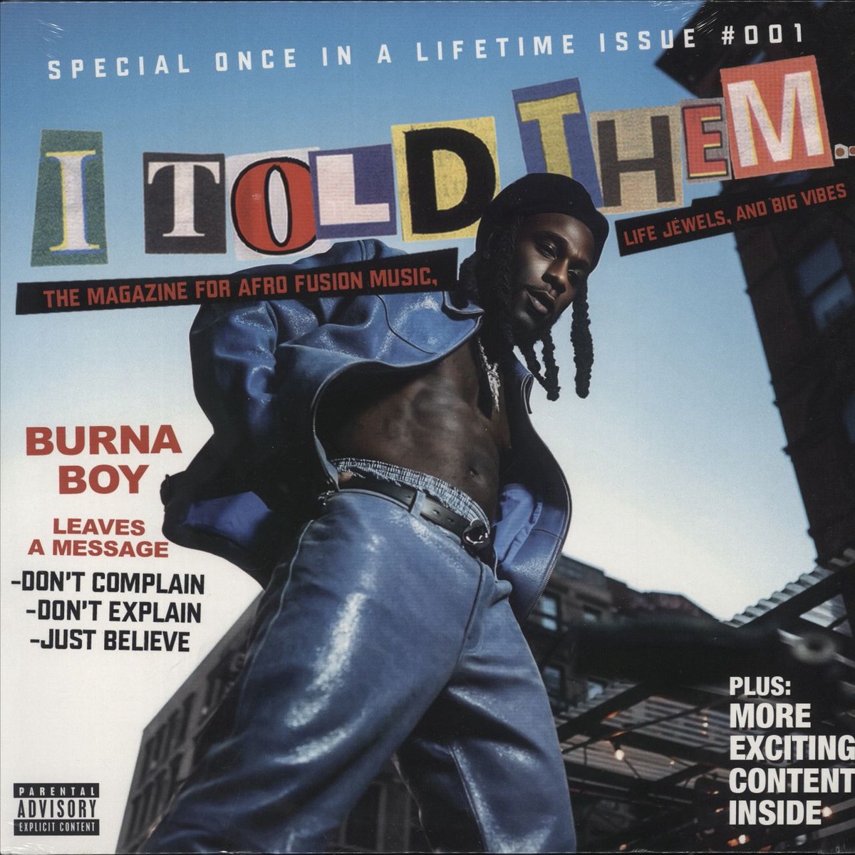 Burna Boy I Told Them – Sealed UK Vinyl LP