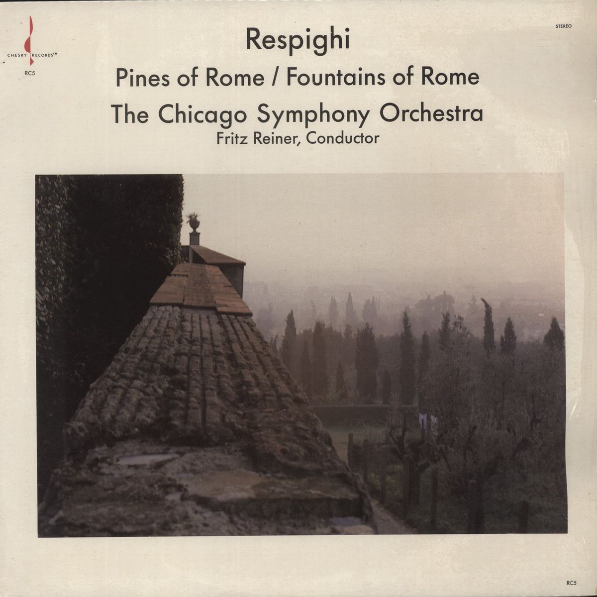 Ottorino Respighi The Fountains Of Rome The Pines Of Rome US Vinyl LP