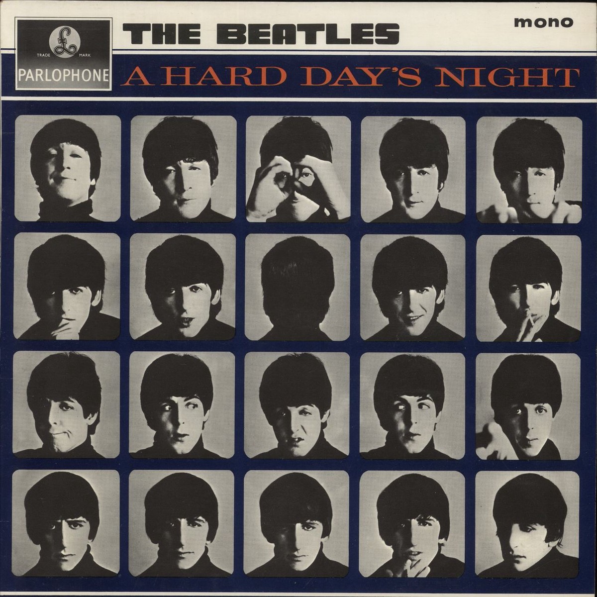 The Beatles A Hard Days Night – 1st – GL – Unlaminated Sleeve UK Vinyl LP