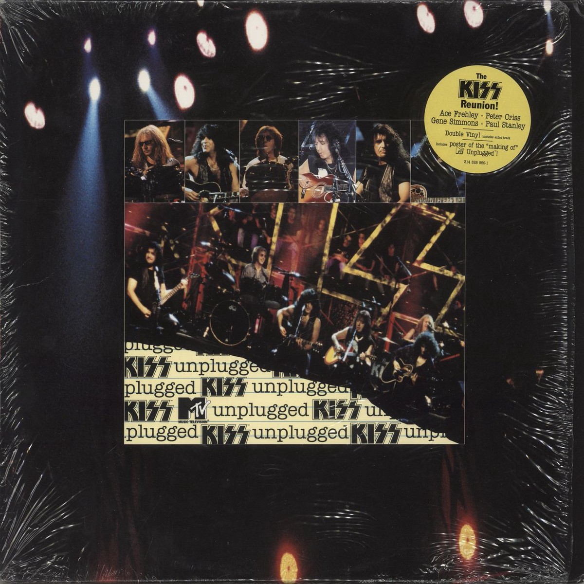 Kiss MTV Unplugged Poster Photo – Shrink US 2-LP vinyl set